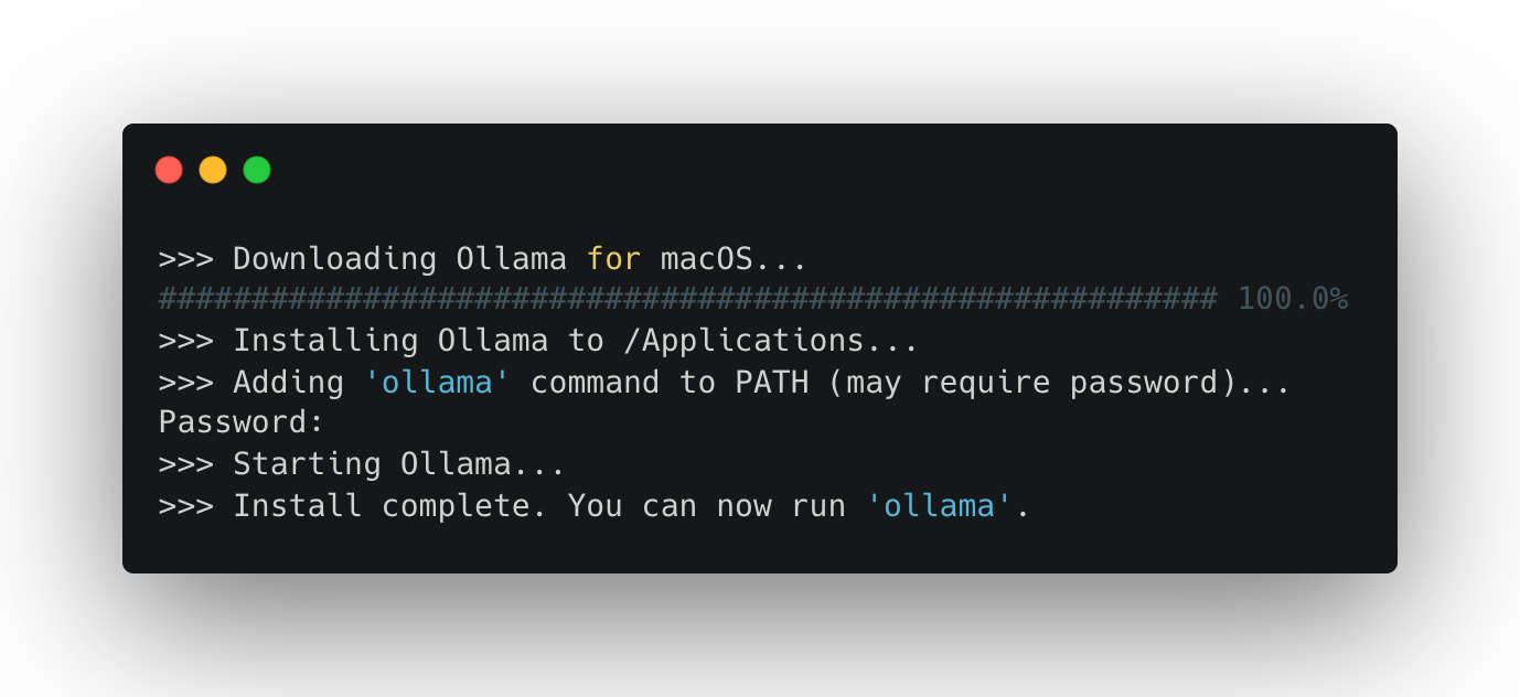Ollama Install page