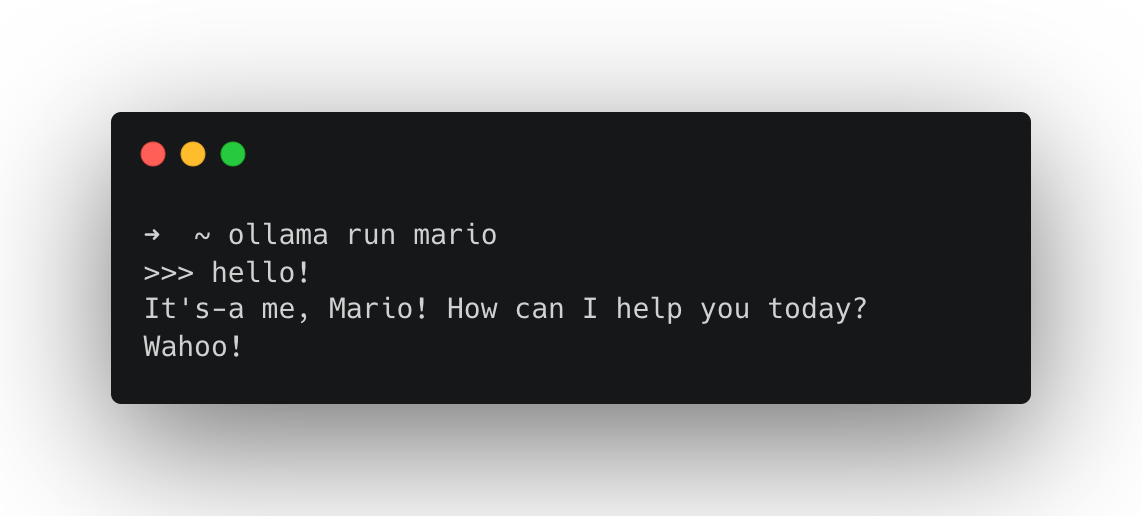 Ollama Mario demo