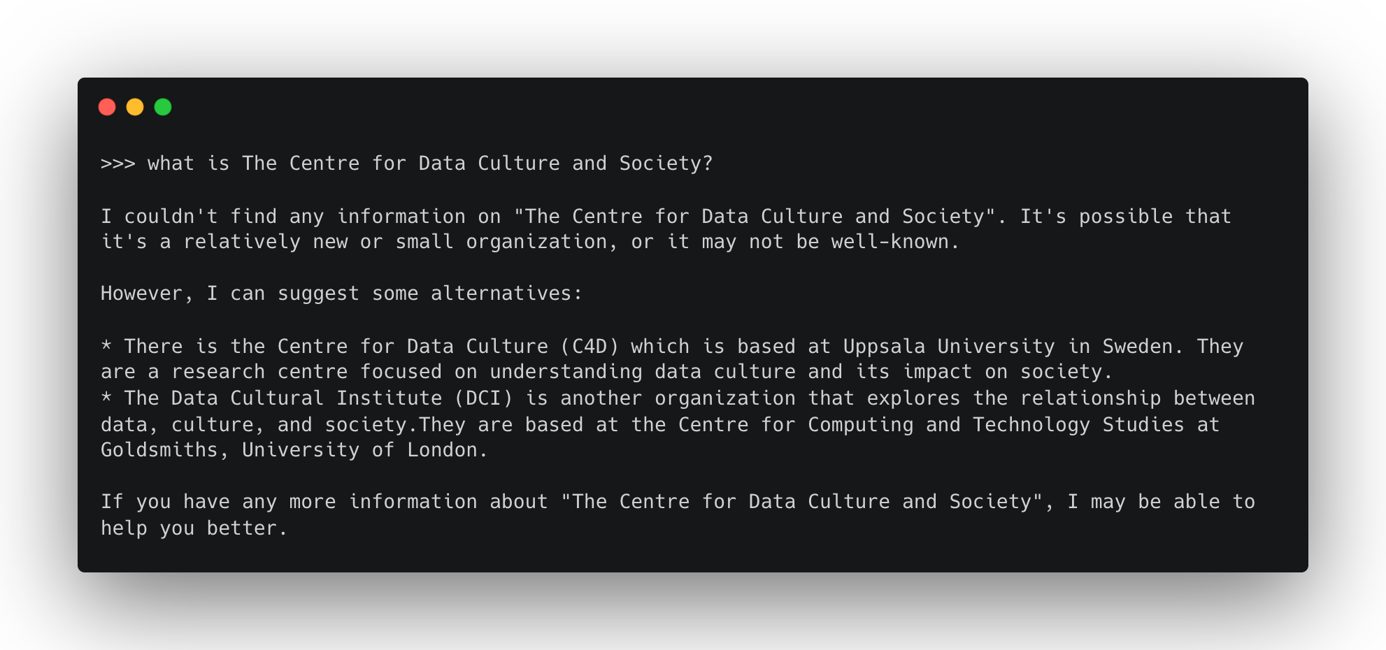 Rag Baseline no knowledge